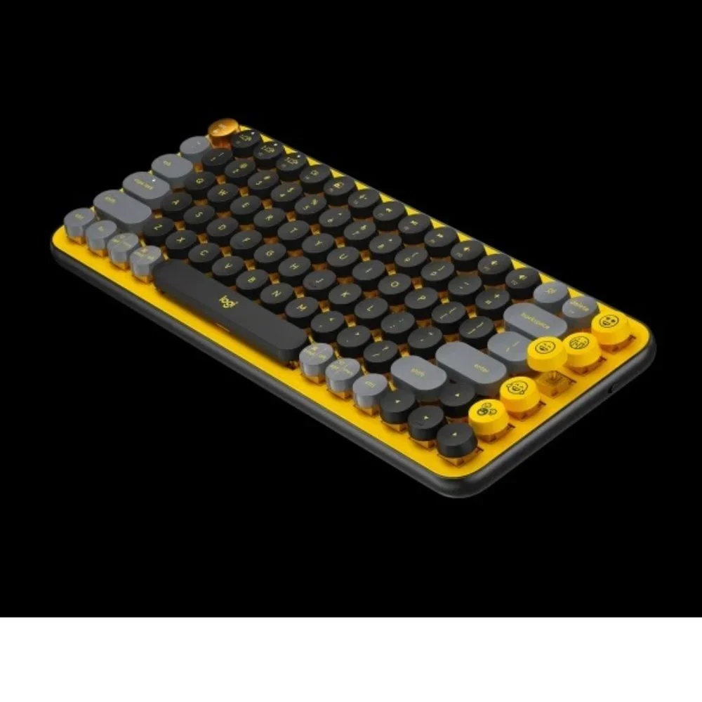 New Logitech POP KEYS Wireless Mechanical Keyboard with Customizable Emoji Keys